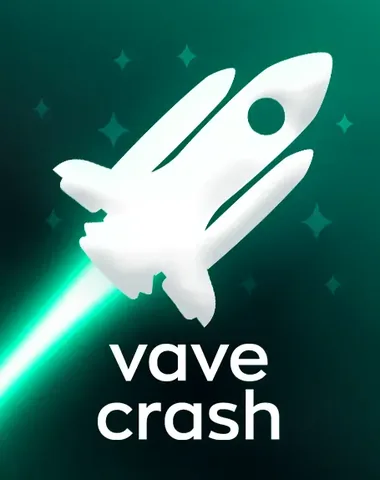 Vave Crash için özgün tanıtım görseli: slot oyunu düzenini soyut geometrik desenle gösterir.