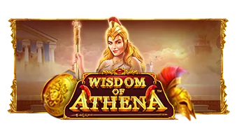 Wisdom of Athena için özgün tanıtım görseli: slot oyunu düzenini soyut geometrik desenle gösterir.